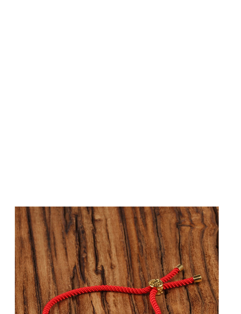 Fashion Red Palm Micro-inlaid With Diamond Shells Pulling Milan Line Bracelet,Bracelets