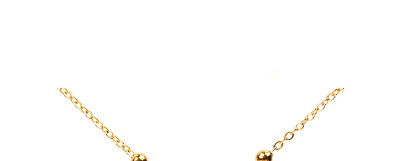 Fashion Gold Frosted Micro-encrusted Sun And Moon Necklace,Necklaces