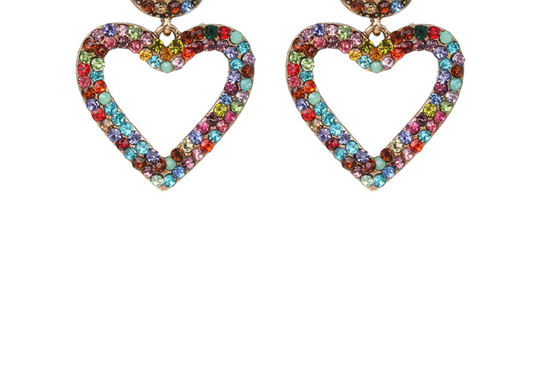 Fashion Pink Love Diamond Stud Earrings,Drop Earrings
