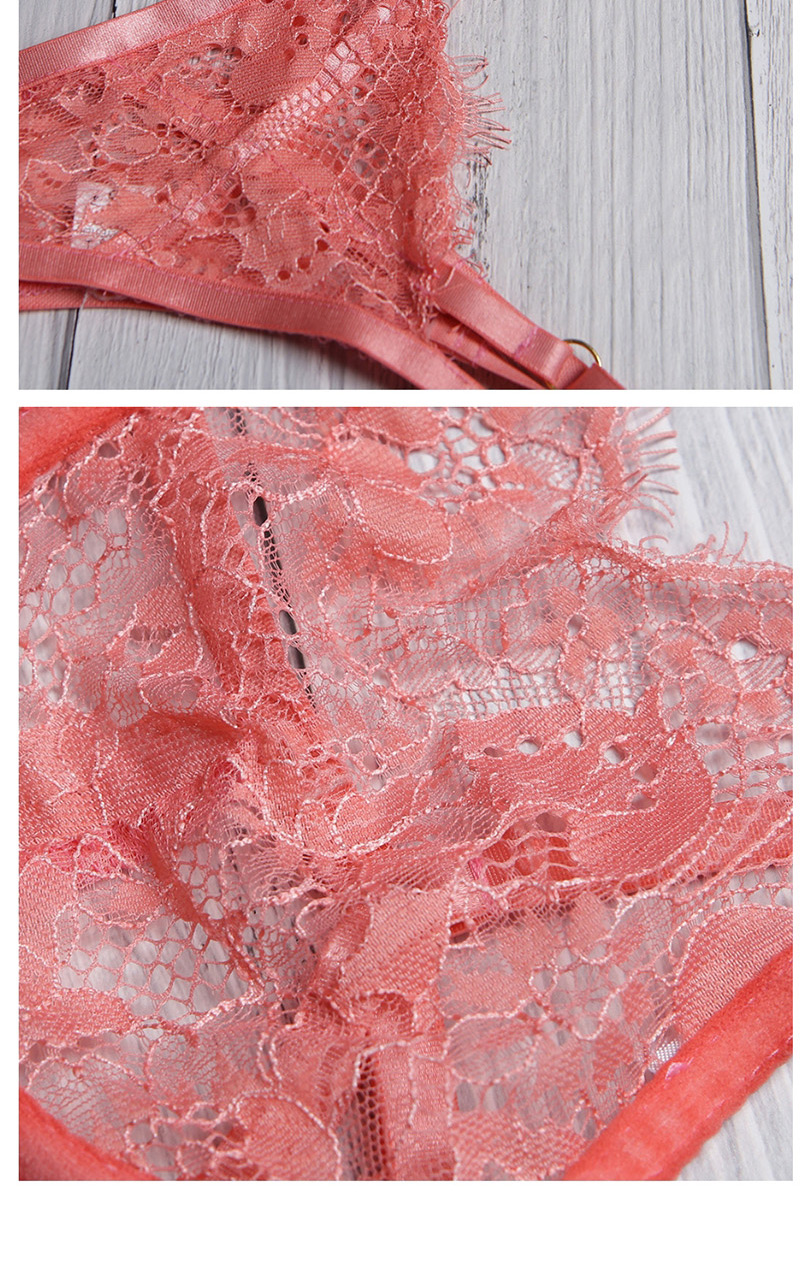 Fashion Red Embroidered Stitching Lace Sling Sexy Suit,SLEEPWEAR & UNDERWEAR