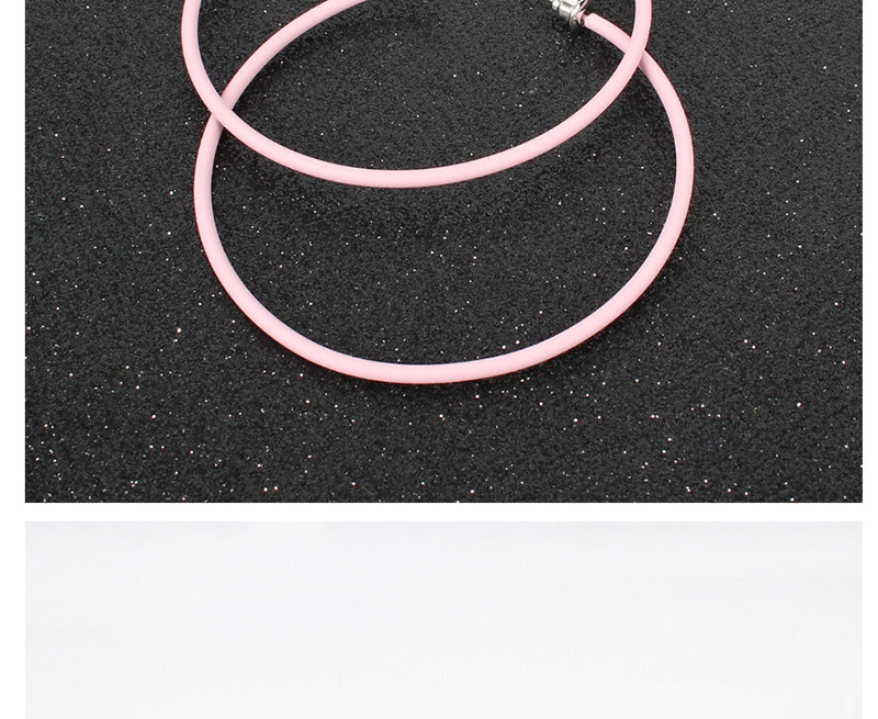 Fashion Pink  Silver Needle Large Hoop Earrings,Hoop Earrings