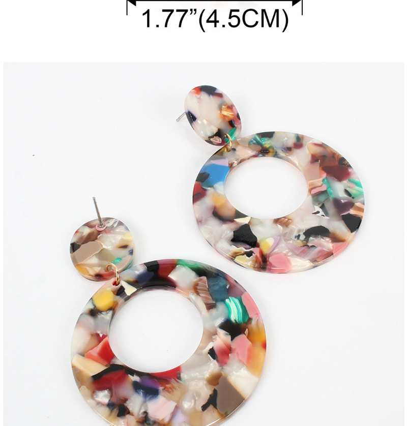 Fashion Khaki Acrylic Plate Earrings,Drop Earrings