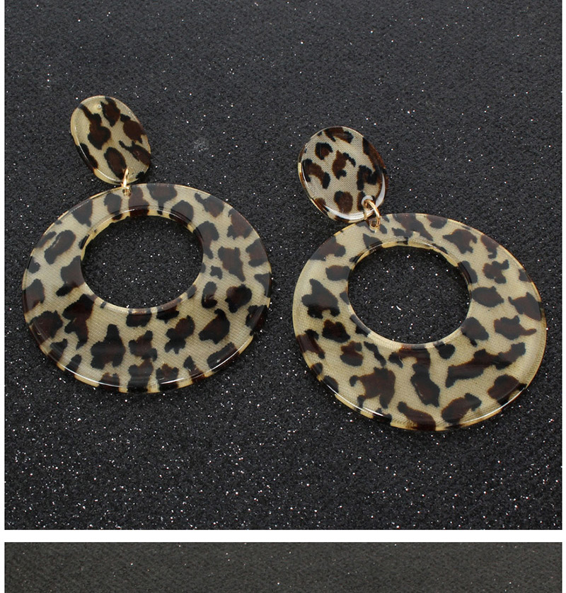 Fashion Leopard Acrylic Plate Earrings,Drop Earrings