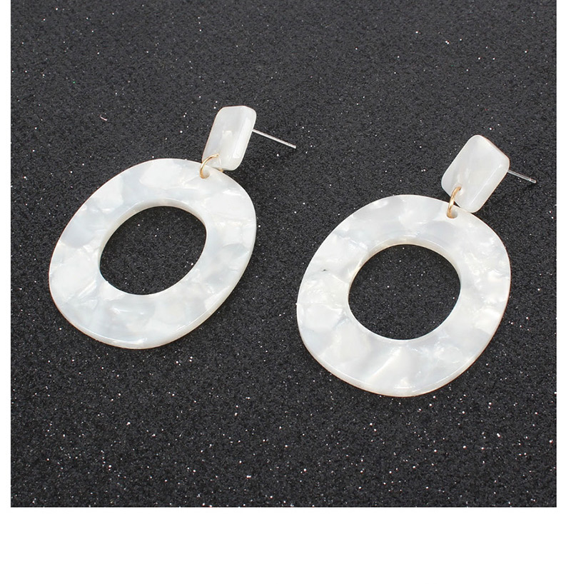 Fashion Leopard Acrylic Geometric Oval Earrings,Drop Earrings