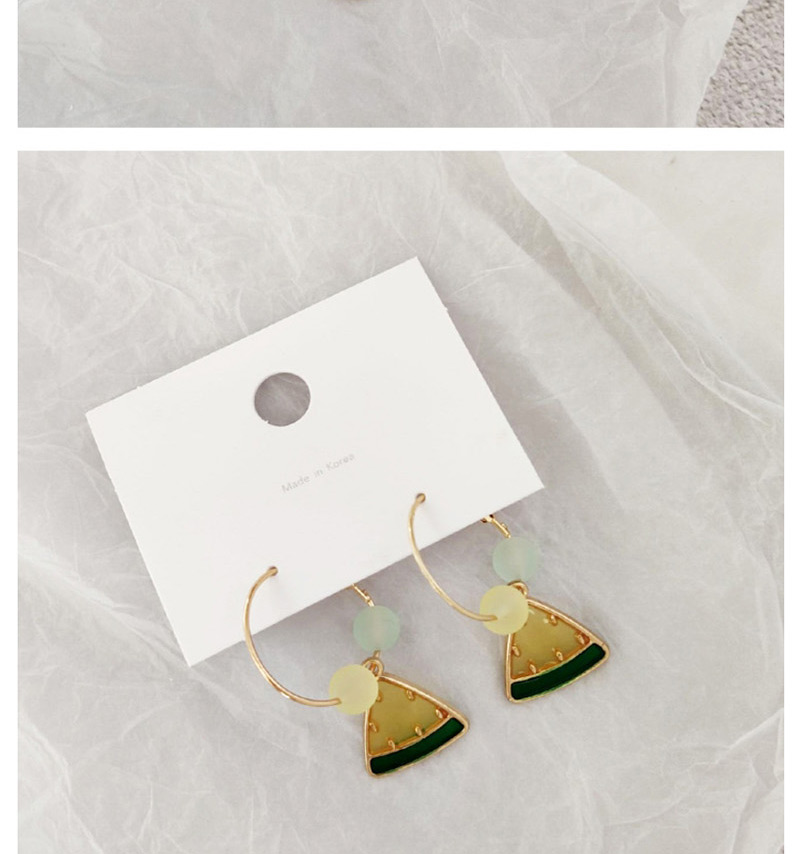 Fashion Pineapple Yellow Fruit Transparent Earrings,Drop Earrings
