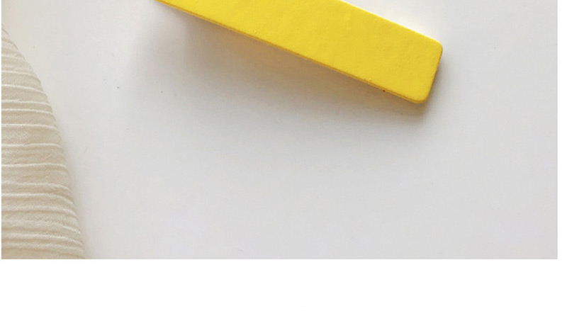 Fashion Yellow Wooden Geometric Hair Clip,Hairpins