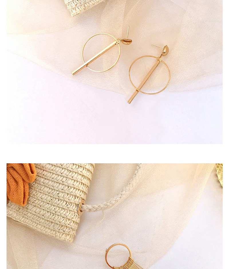 Fashion Gold Pearl Geometric Hollow Square Stud Earrings,Drop Earrings