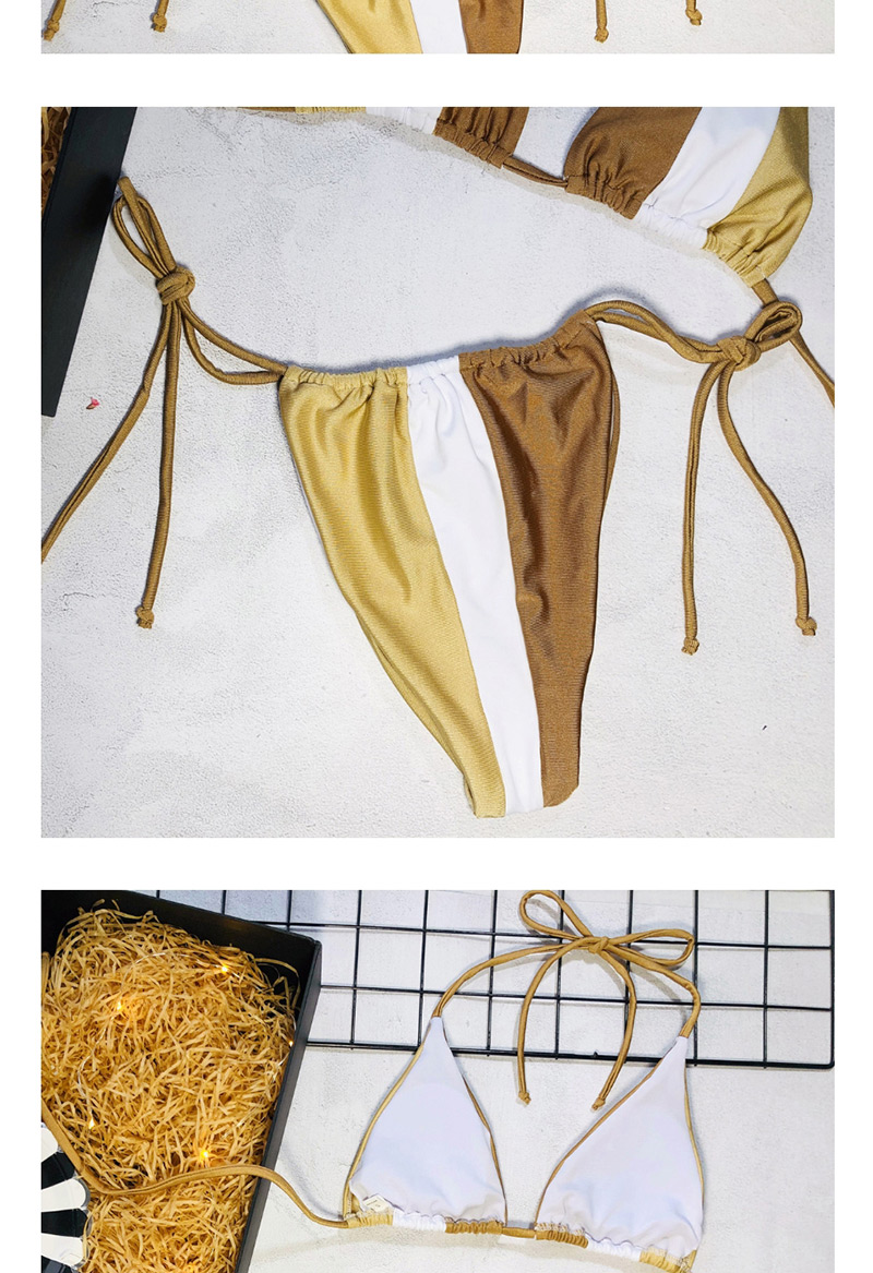 Fashion Leopard Stitching Stitching Triangle Bag Bikini,Bikini Sets
