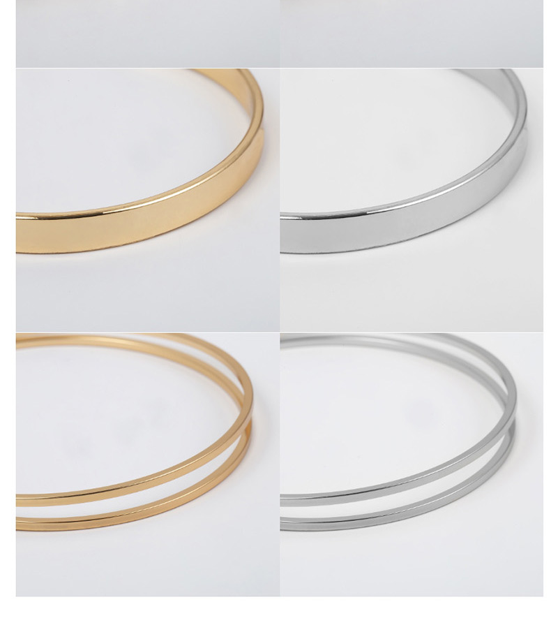 Fashion White K Suit Metal Geometric Chain Bracelet Set,Fashion Bangles