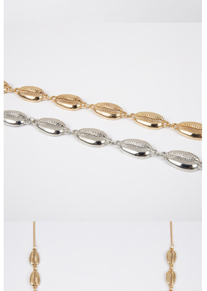 Fashion Gold Shell Single Layer Geometric Body Chain,Body Piercing Jewelry