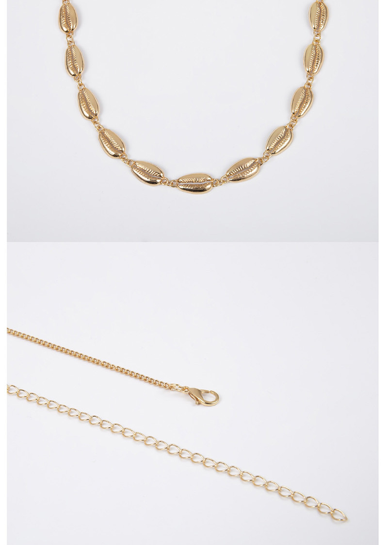 Fashion Gold Shell Single Layer Geometric Body Chain,Body Piercing Jewelry