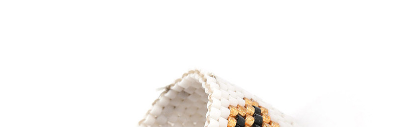 Fashion White Palm Totem Rice Beads Woven Ring,Fashion Rings
