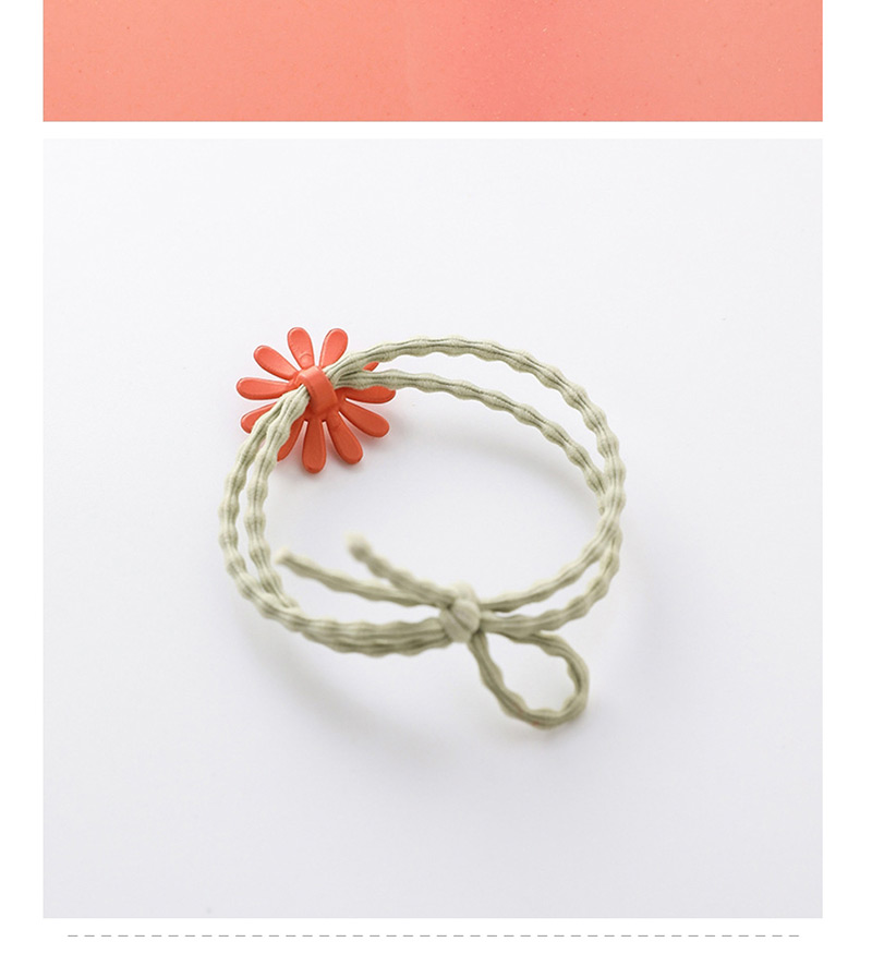 Fashion Orange Flower Flower Daisy Rubber Band,Hair Ring