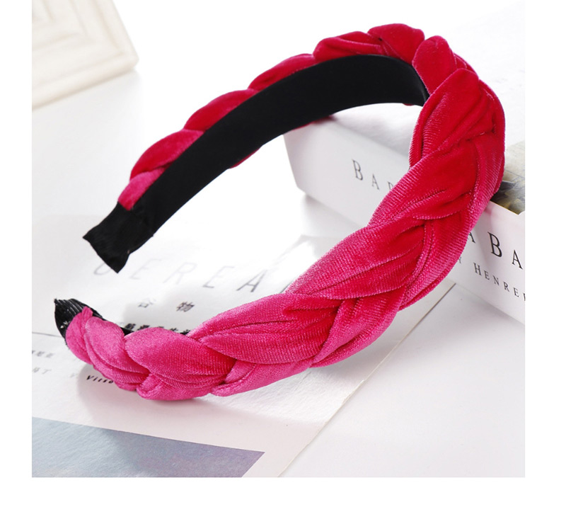 Fashion Rose Red Flannel Twist Headband,Head Band