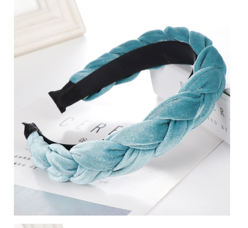 Fashion Water Blue Flannel Twist Headband,Head Band