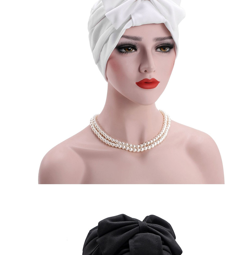 Fashion Navy Bow Bonnet,Beanies&Others