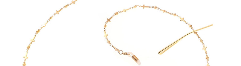 Fashion Gold Copper Cross Bead Chain Chain Glasses Chain,Sunglasses Chain