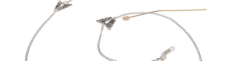 Fashion Silver Butterfly Necklace Glasses Chain Dual Purpose,Sunglasses Chain