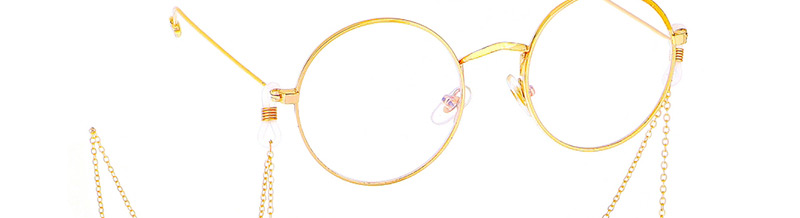 Fashion Gold Non-slip Metal Smiley Face Faded Glasses Chain,Sunglasses Chain