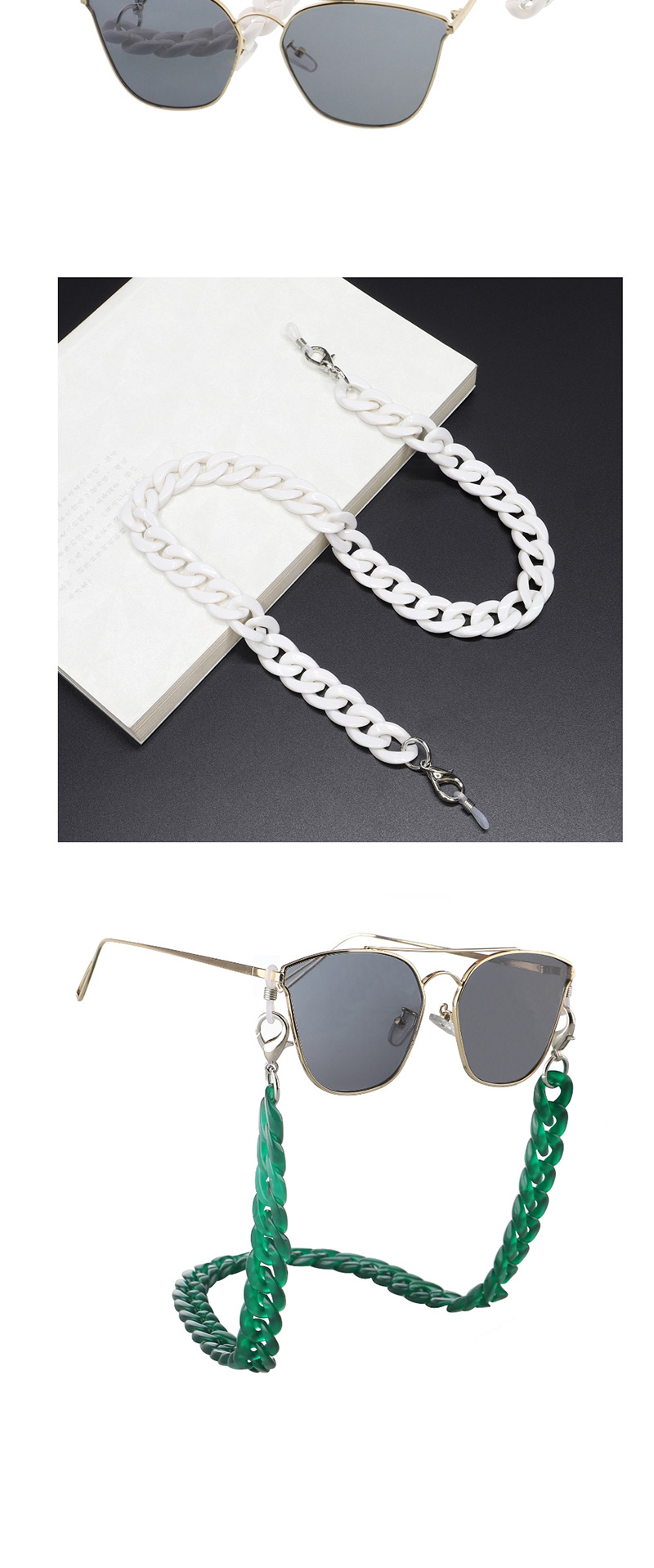 Fashion Black And White Acrylic Glasses Chain,Sunglasses Chain