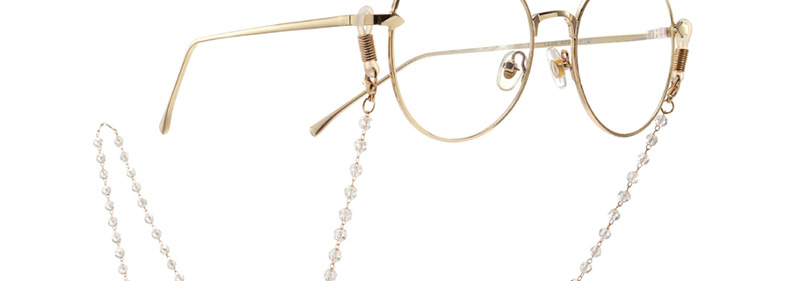 Fashion Gold Crystal Beaded Chain Non-slip Hanging Glasses Chain,Sunglasses Chain