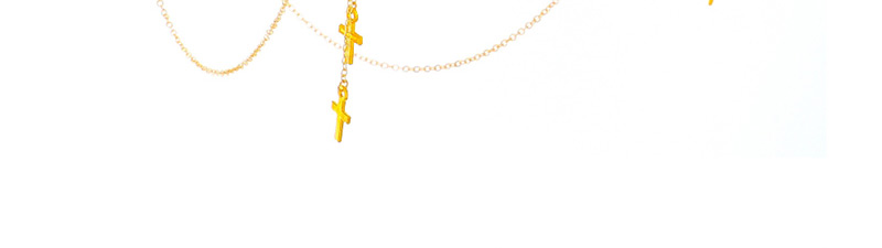 Fashion Gold Non-slip Metal Tassel Cross Glasses Chain,Sunglasses Chain