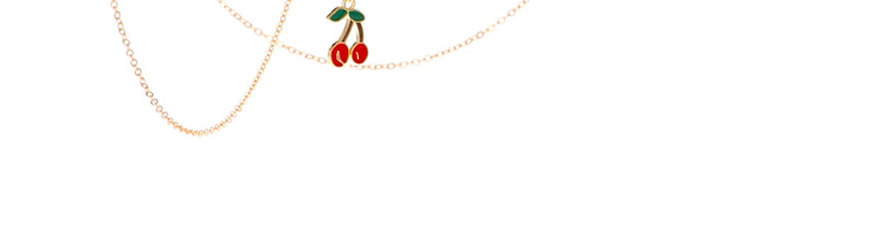 Fashion Gold Non-slip Metal Red Cherry Glasses Chain,Sunglasses Chain