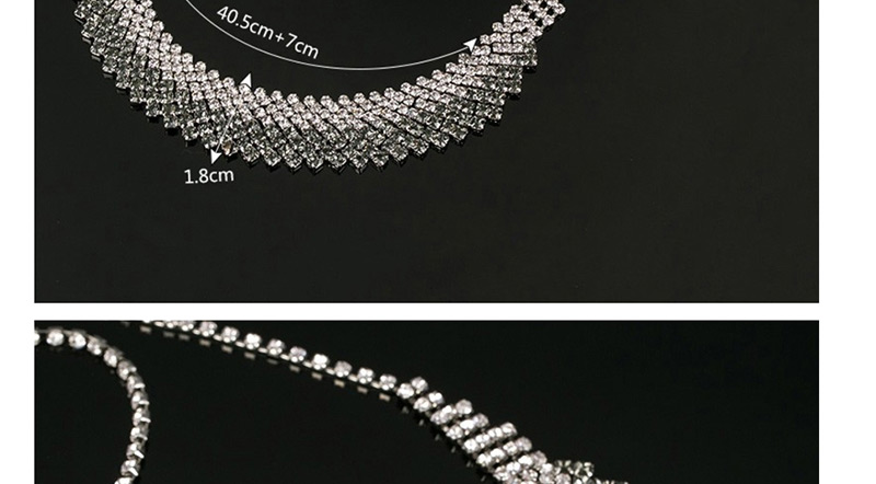 Fashion Silver Gradient Necklace,Chokers