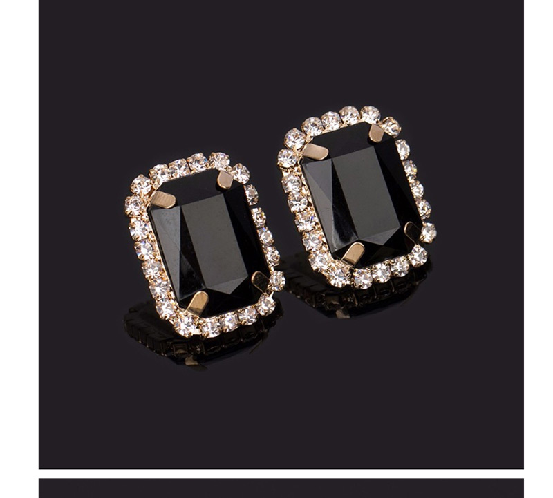 Fashion Red Crystal Gemstone Earrings,Stud Earrings