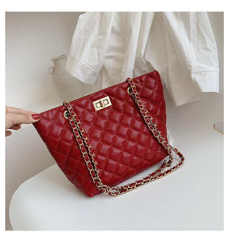 Fashion Red Pure Color Decorated Bag,Messenger bags
