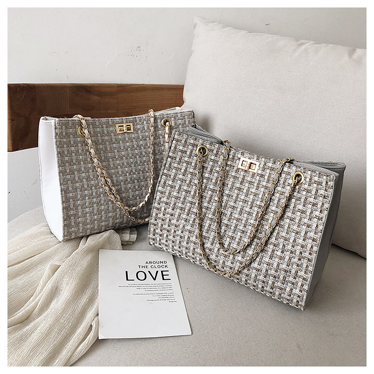 Fashion Light Grey Shoulder Messenger Chain Bag,Messenger bags