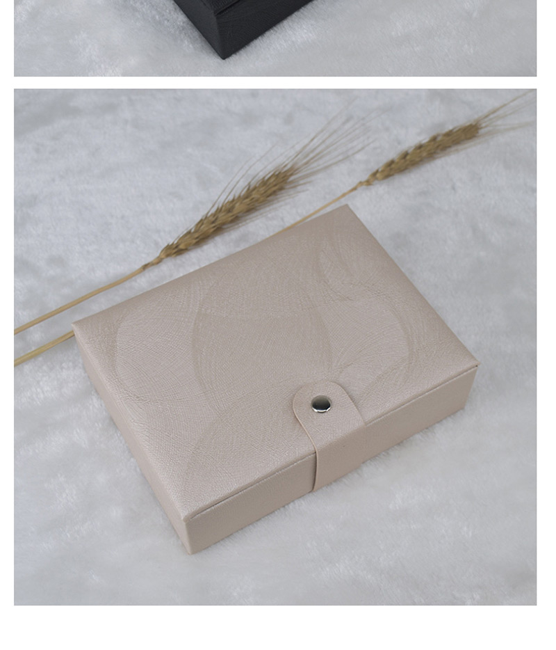 Fashion Black Pu Single Layer Jewelry Box,Home storage