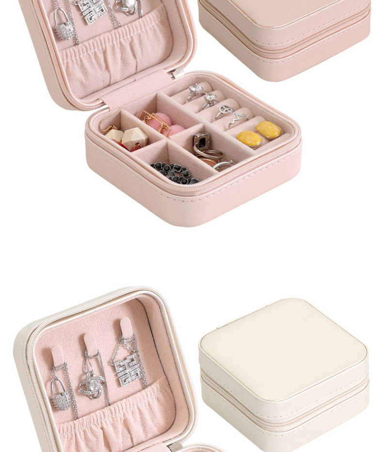 Fashion Single Layer Of Orange Pu Single Layer Jewelry Box,Home storage