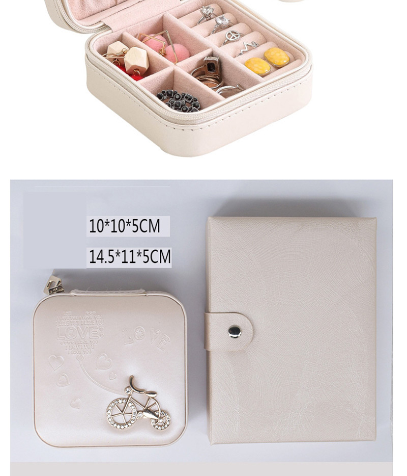 Fashion Single Layer Of Orange Pu Single Layer Jewelry Box,Home storage