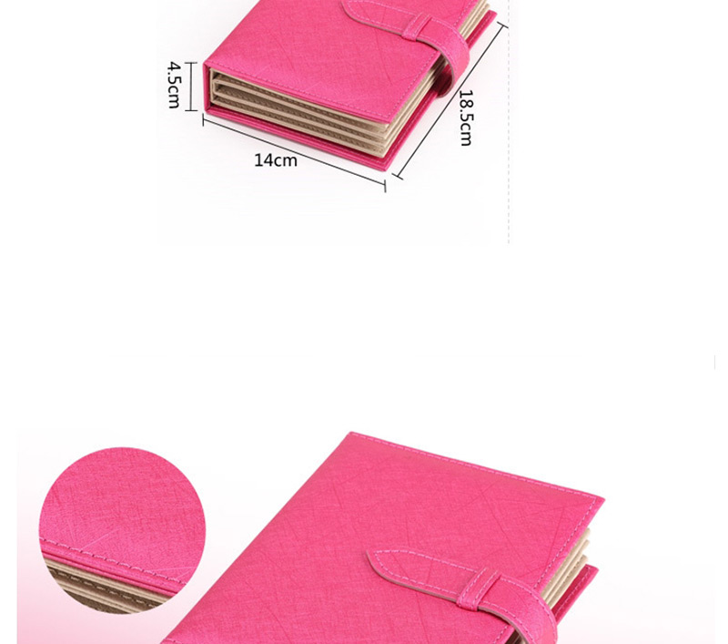 Fashion Pink Full Leather Jewelry Box,Home storage