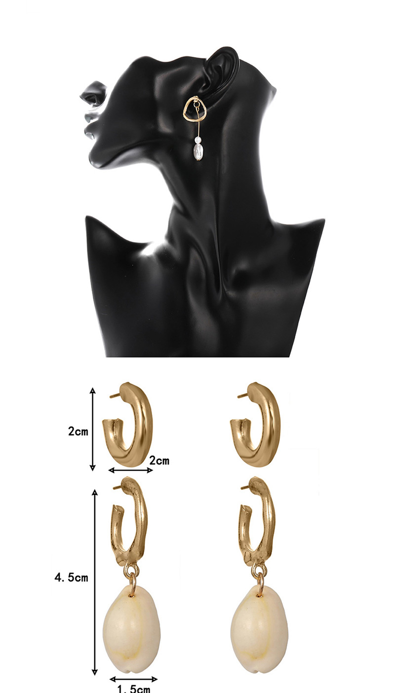 Fashion Gold Simulation Of Natural Irregular Pearl Asymmetric Earrings Female,Drop Earrings