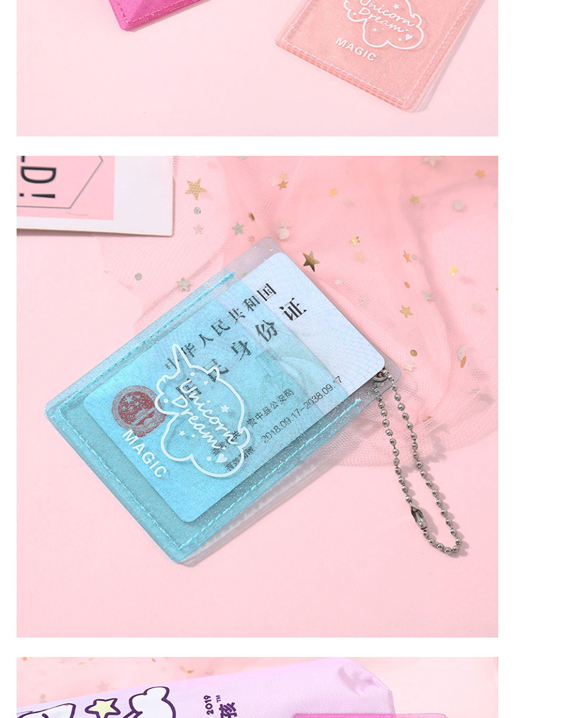 Fashion Rose Red Transparent Glitter Double Card Id Card Package,Postcard/Card