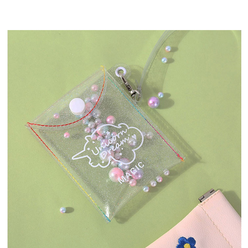 Fashion Light Blue Transparent Glitter Card Package,Postcard/Card