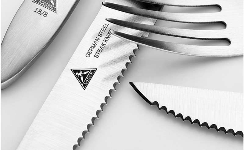 Fashion Single Pack (no Logo) Sawtooth 420 Stainless Steel Steak Knife Single,Kitchen