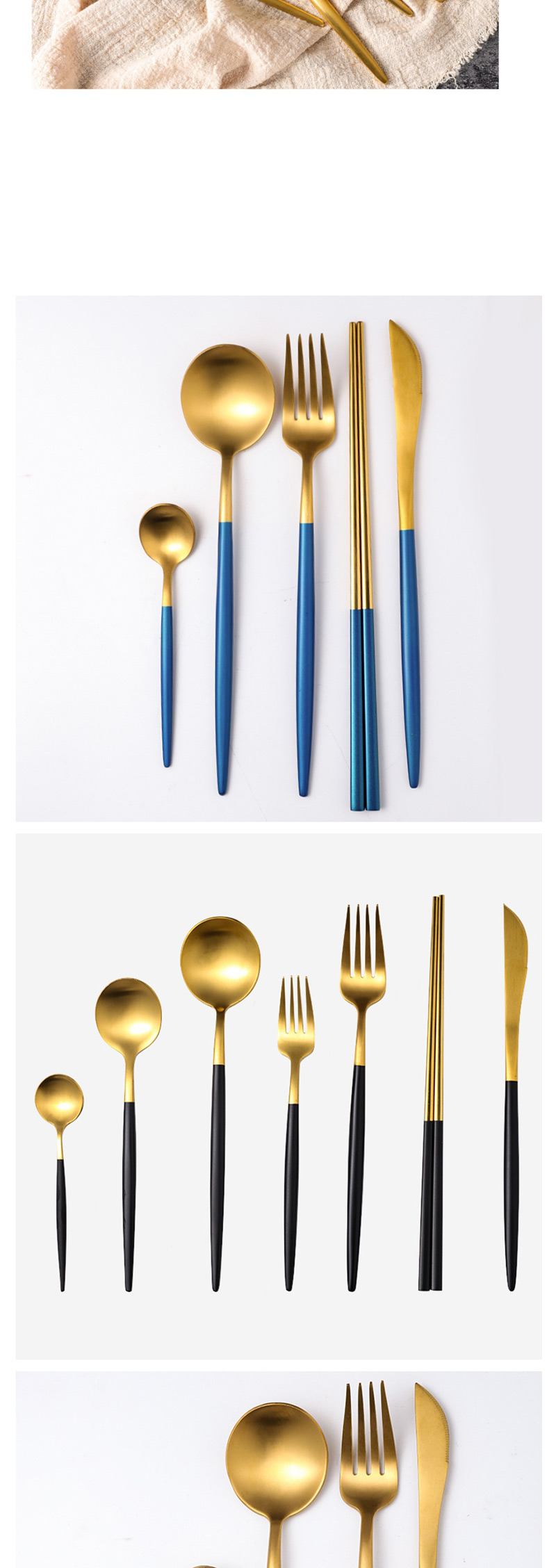 Fashion Powder Silver 4 Piece Set (cutlery Spoon + Coffee Spoon) 304 Stainless Steel Cutlery Cutlery Set,Kitchen