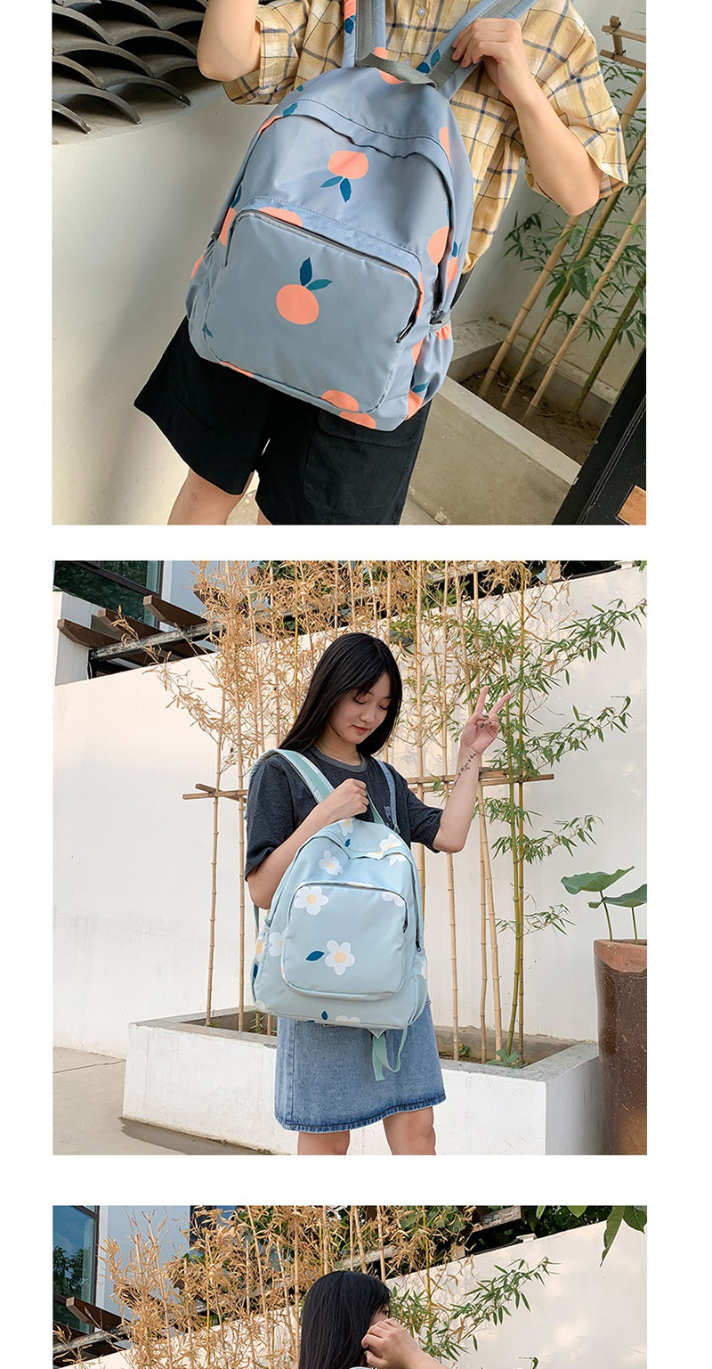 Fashion Sky Blue Flower Backpack,Backpack