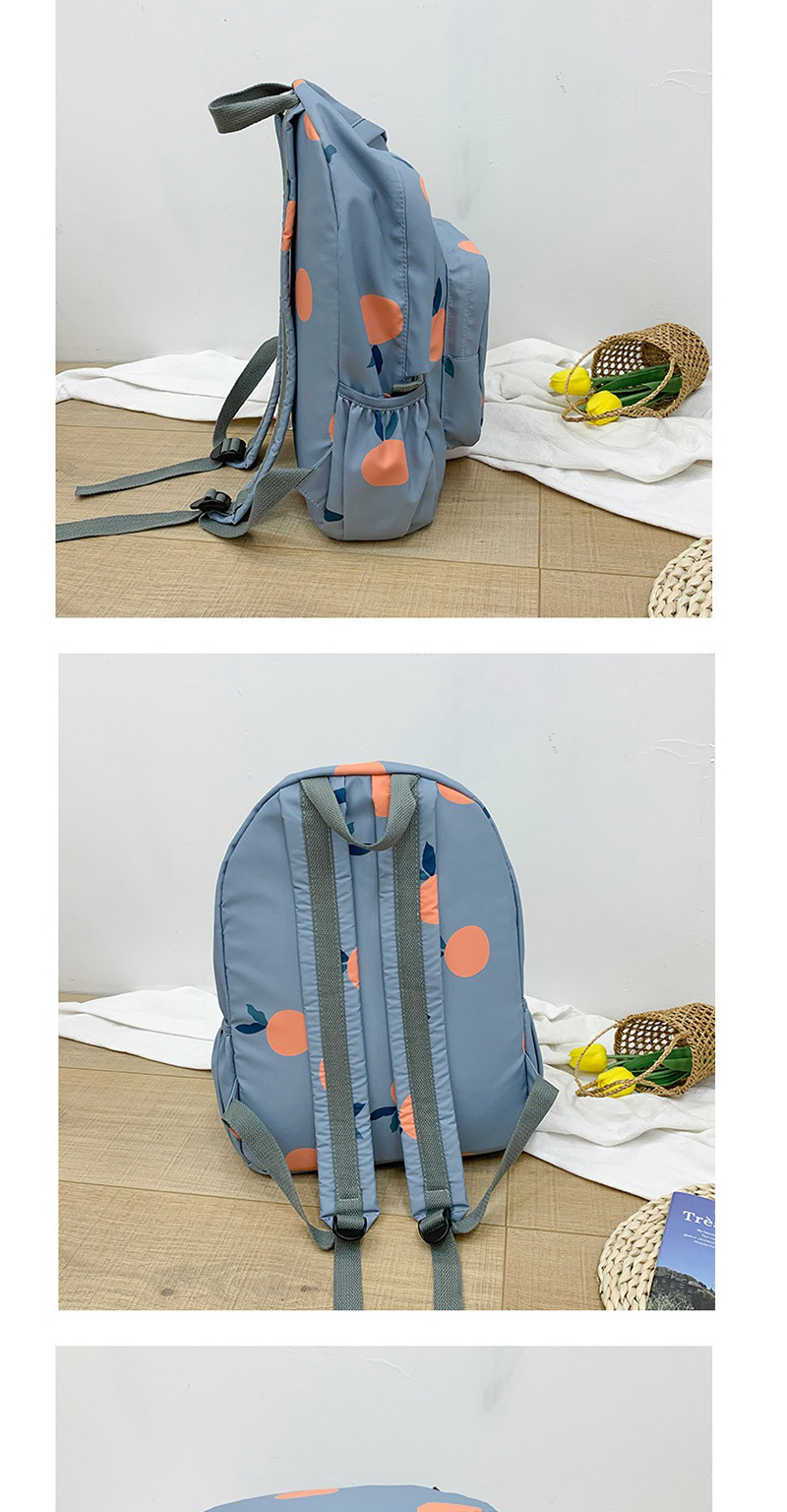 Fashion Lake Blue Flower Backpack,Backpack