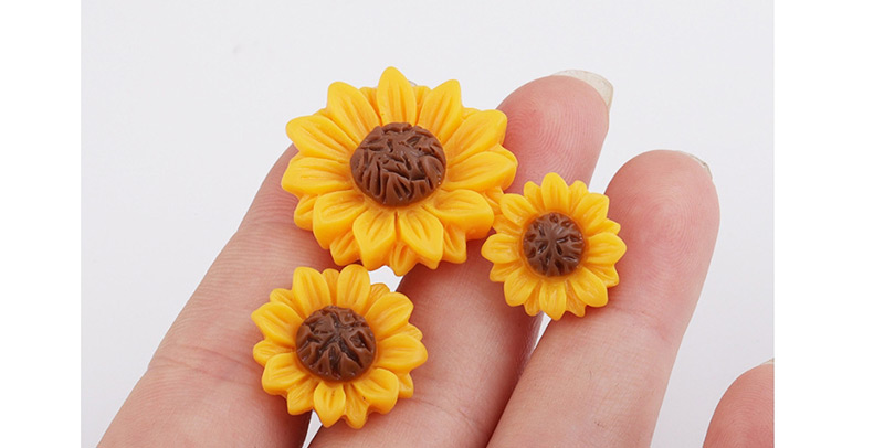 Fashion 15mm Yellow Sun Flower Earrings,Stud Earrings