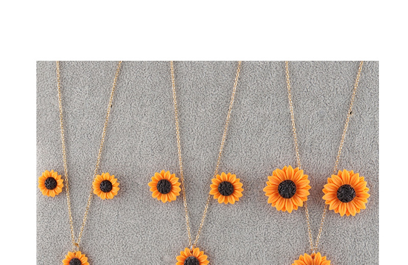 Fashion 25mm Orange Sun Flower Stud Earrings Set,Jewelry Sets