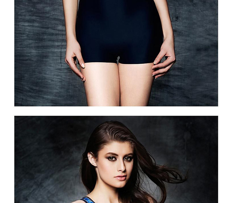 Fashion Blue Racing Bodysuit Swimsuit,Cover-Ups