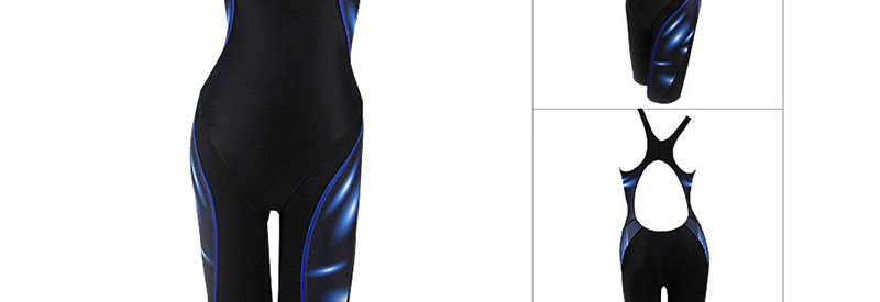 Fashion Black Racing One-piece Swimsuit,Cover-Ups