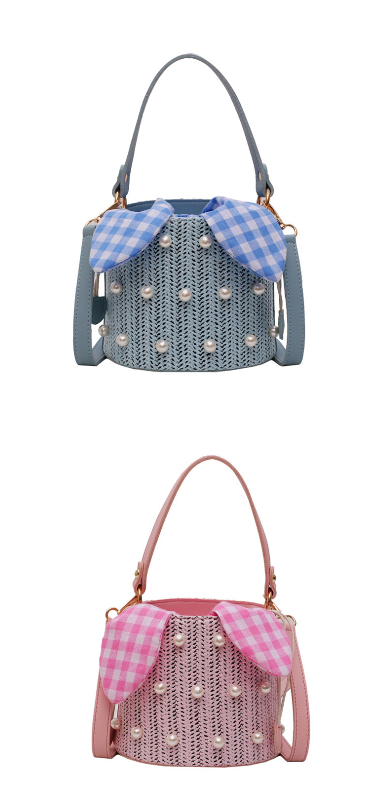 Fashion Pink Pearl Shoulder Diagonal Package,Handbags