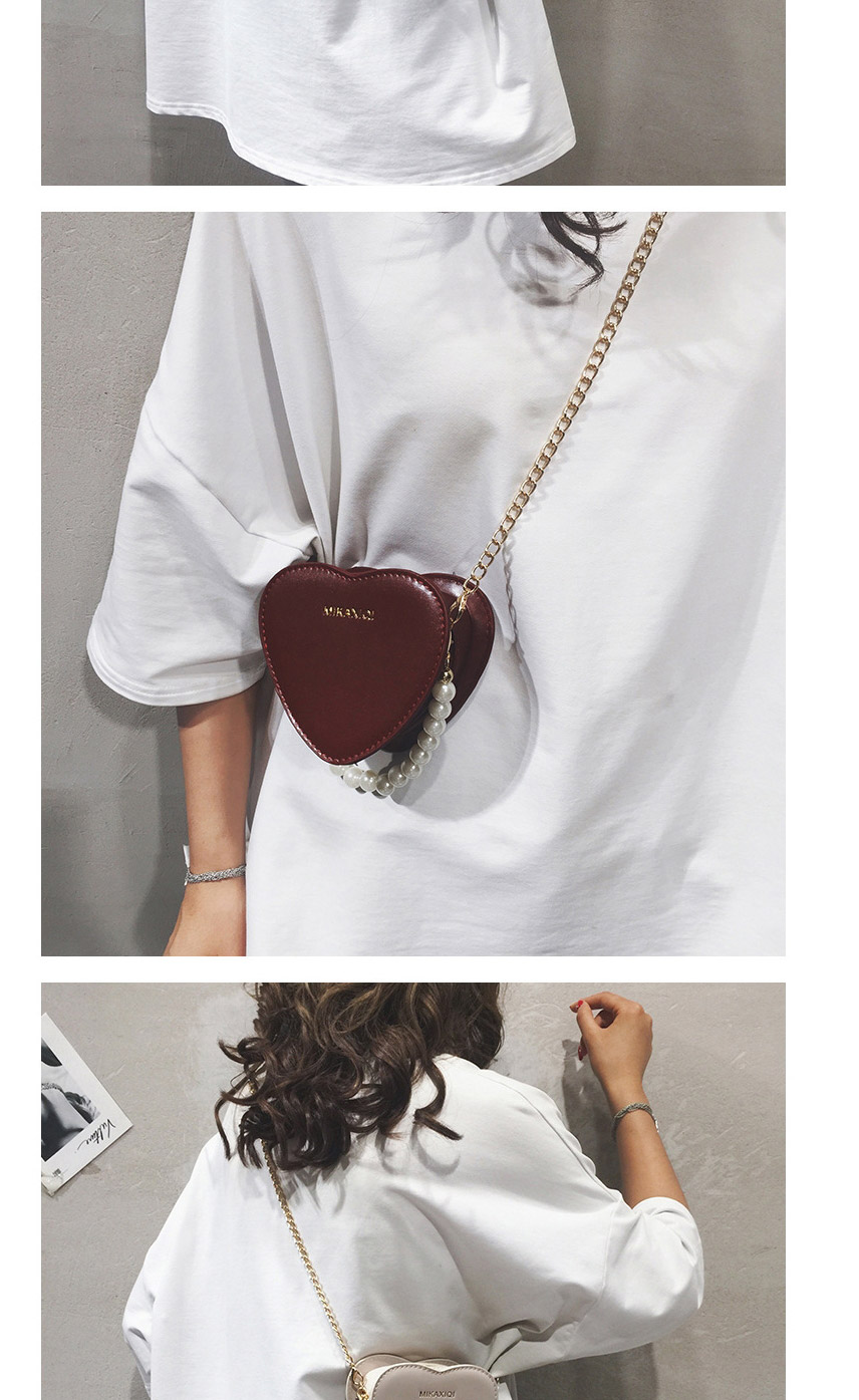 Fashion Black Letter Pearl Hand Shoulder Diagonal Cross Package,Handbags
