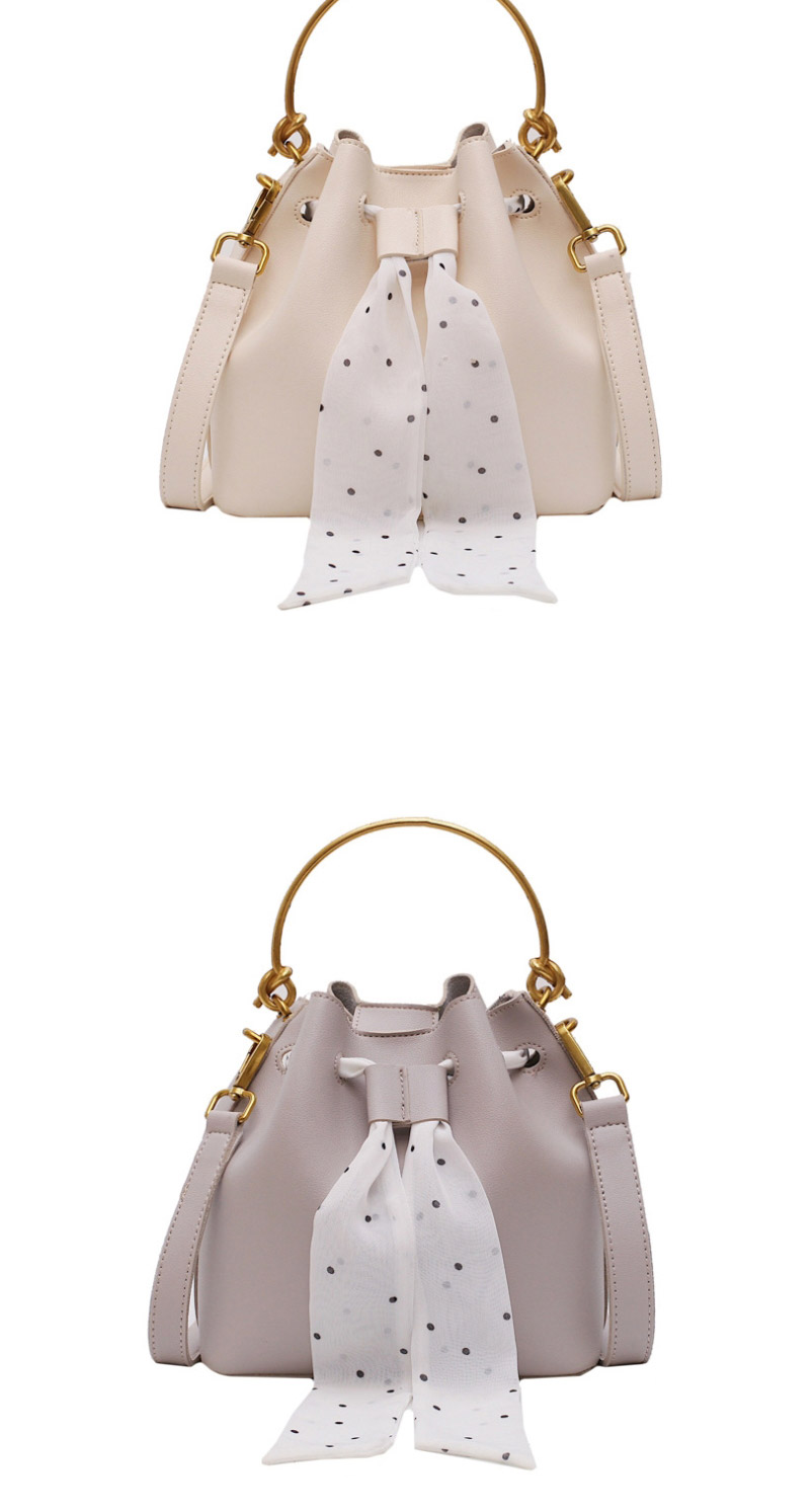 Fashion White Silk Scarf Shoulder Bag,Handbags