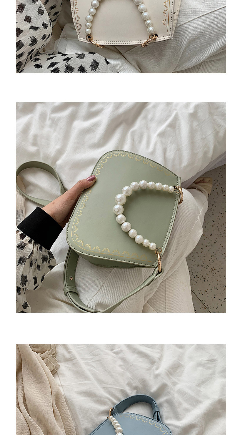 Fashion Blue Pearl Handbag Shoulder Messenger Bag,Handbags
